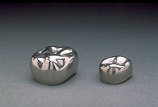 Picture of Stainless Steel Nicro Crowns 1st & 2nd Primary Molar  5/pk. - 3M ESPE
