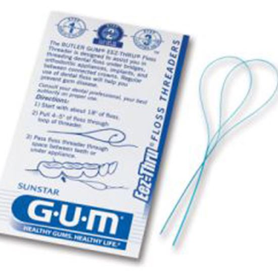 Picture of GUM® Eez-Thru® Floss Threaders - 100 Envelopes of 5 threaders