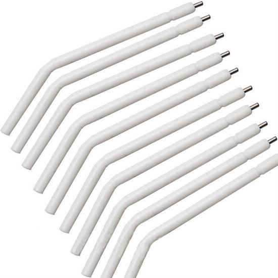 Picture of Quick Tips Disposable Metal Air Water Syringe Tips White -MARK3