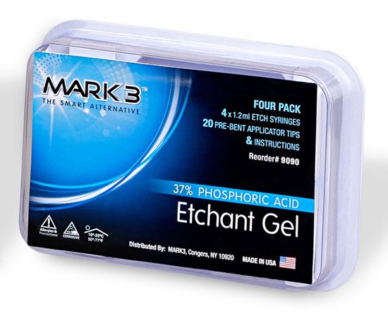 Picture of Etch Gel 37% Phosphoric Acid 4/pk 1.2ml syringes - MARK3