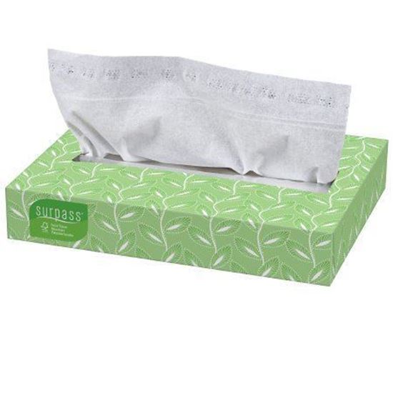 Picture of Facial Tissue Surpass* White 8 X 8-2/5 Inch - 100/bx
